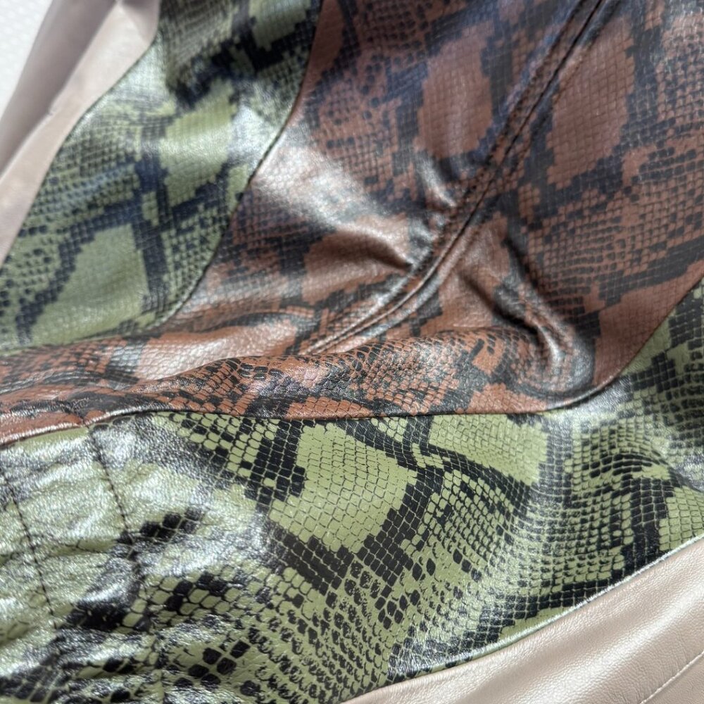 Louis Vuitton Python-Mix Leather Tracksuit Top Mi… - image 5